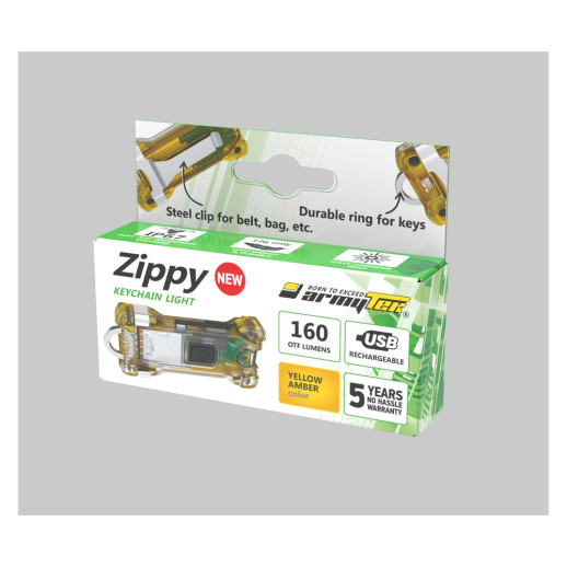 Ліхтар-брелок Armytek Zippy, 160 люмен, жовтий