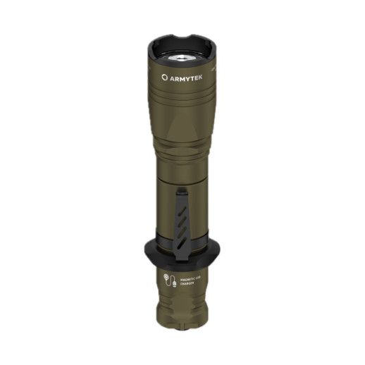 Фонарь Armytek Dobermann Pro Olive v3.5 Magnet USB White (холодный свет)
